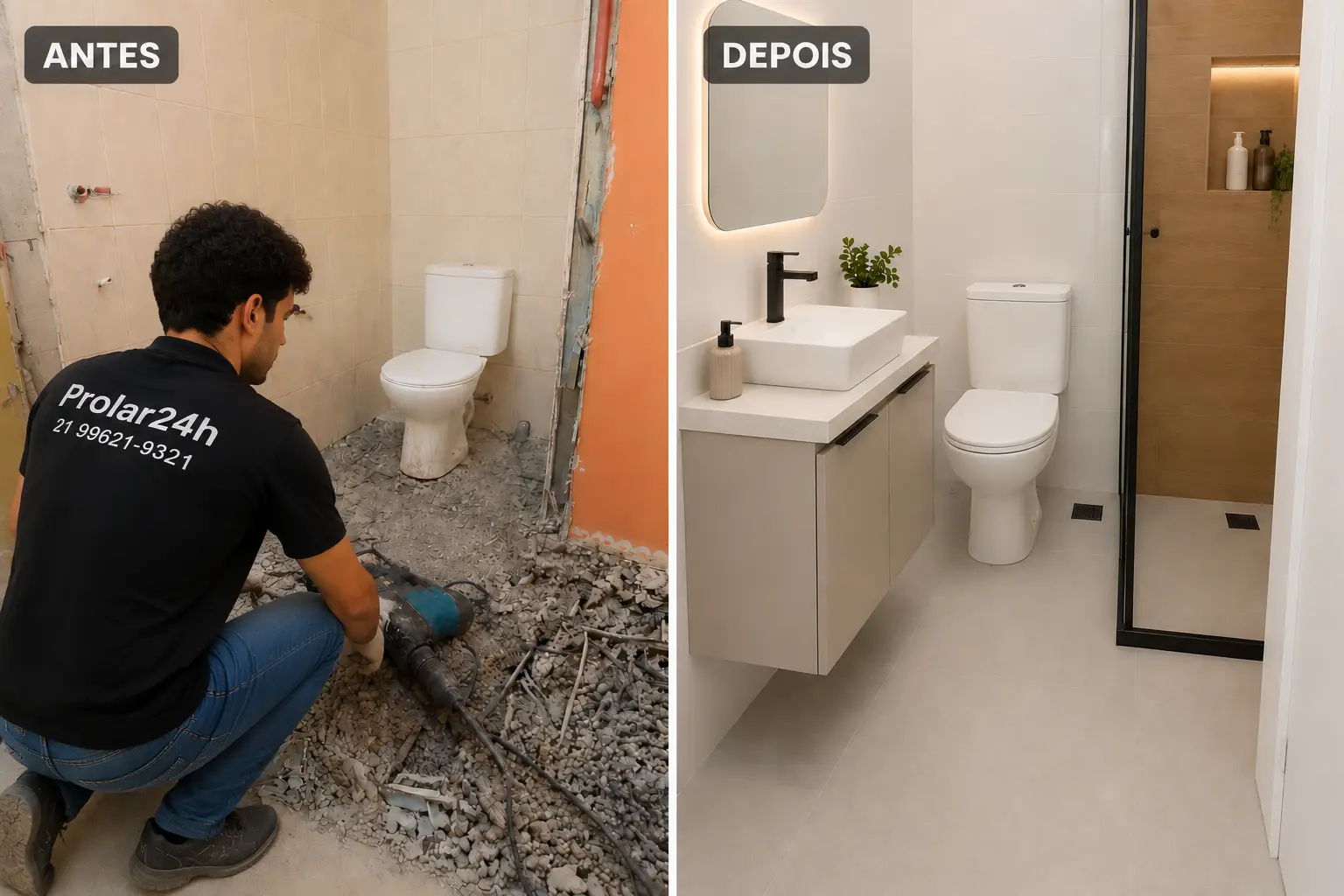Reforma de banheiro Barra da Tijuca